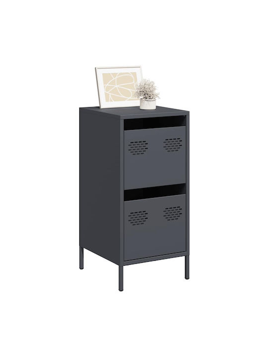 Office Storage Drawer Metal Anthracite 35x39x73.5cm