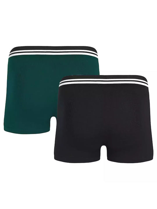 Fila Herren-Boxershorts 2Packung Black/botanical