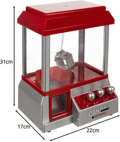Kruzzel Arcade Game Candy Fishing Machine Red Silver