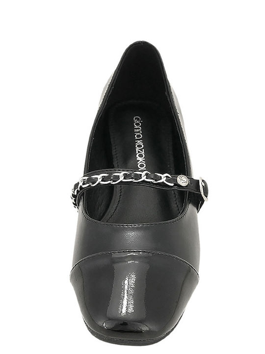 Leather Ballerinas Redbrin Black
