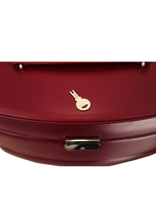 Davidts Metallisches Schmuckkästchen mit Schublade & Spiegel Rotes 22x12,5x16cm