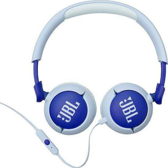 JBL Junior 320 Wired On Ear Headphones with Radio Blue