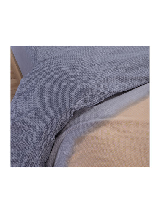 Nef-Nef Homeware Σετ Παπλωματοθήκη Βαμβακερή Μονή με Μαξιλαροθήκη 170x240cm Honor Honey