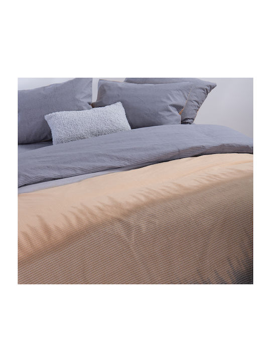 Nef-Nef Homeware Duvet Cover Set Cotton Single with Pillowcase 170x240 Honor Honey