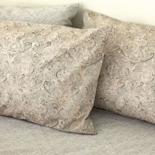 Palamaiki Комплект Плик за Завивка Памучен Единичен с Калъфка 170x250 Fashion Life Fl6243 Бежов