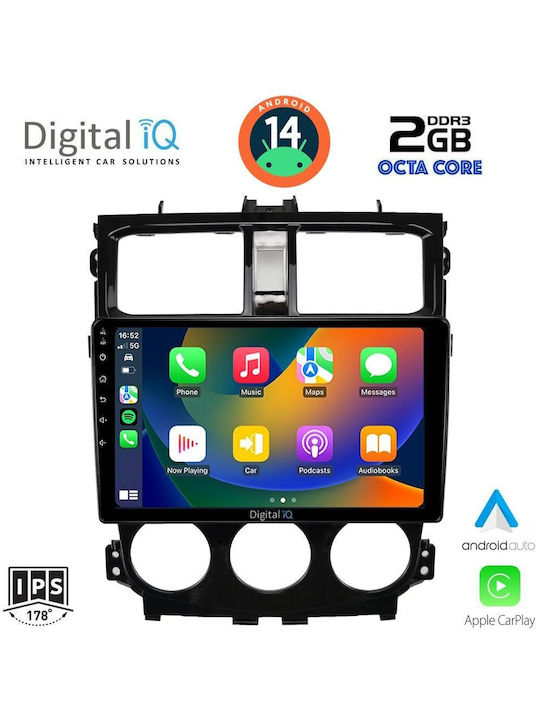 Digital IQ Car Audio System for Mitsubishi Colt 2013-2023 (Bluetooth/USB/AUX/WiFi/GPS/Apple-Carplay/Android-Auto) with Touch Screen 9"