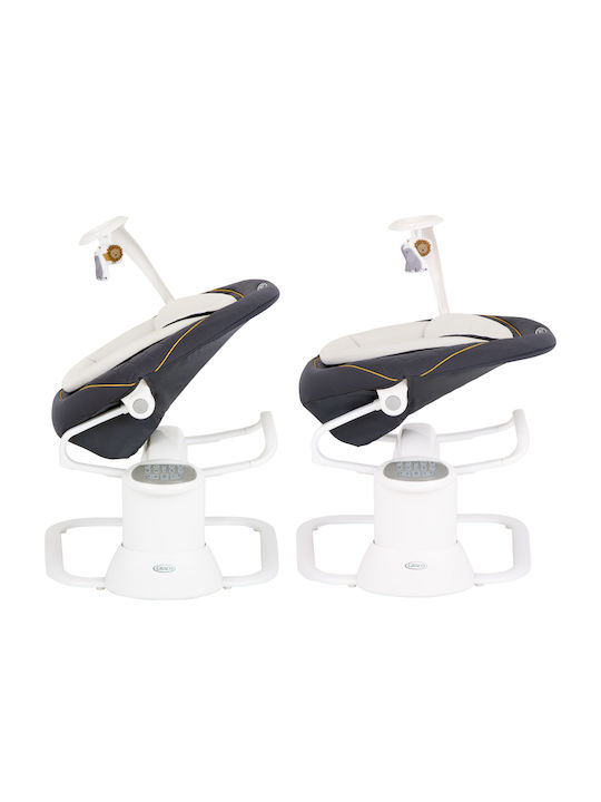 Graco Electric Baby Relax Swing All Ways Soother with Music and Vibration Into the Wild Bleumarin for Child up to 9kg