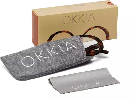 Okkia Laura Lesebrillen +2.00 in Braun Farbe