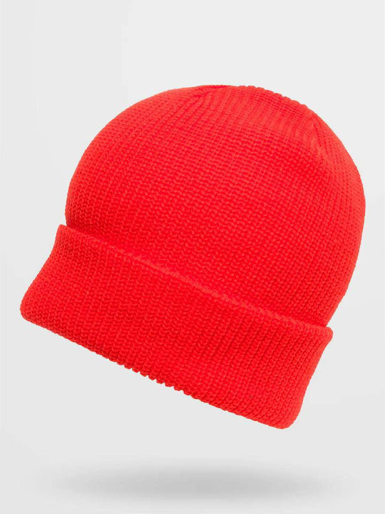 Volcom Beanie Unisex Beanie Gestrickt in Rot Farbe