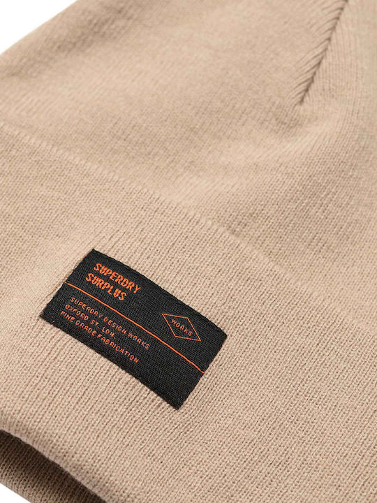 Superdry Surplus Beanie Beanie Knitted in Gray color