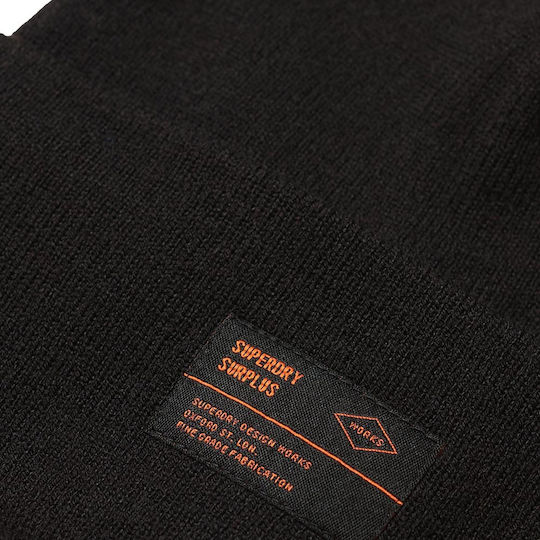 Surplus Beanie Γυναικείος Σκούφος Πλεκτός σε Μαύρο χρώμα