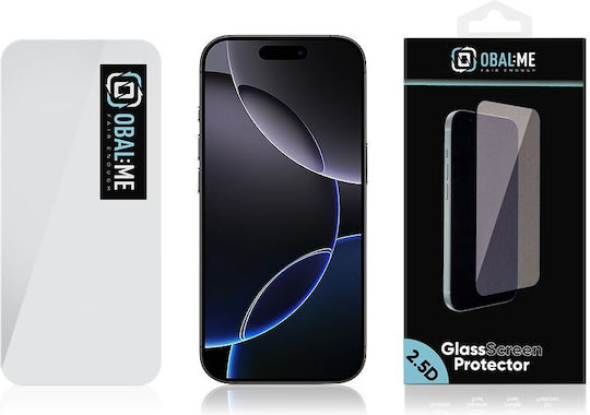Obal:Me 2.5D Tempered Glass (iPhone 17 / 17 Pro / 16 Pro)
