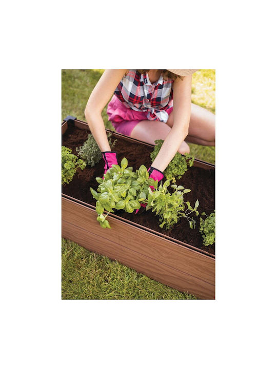 Maple Trough Rectangular Flower Bed 106x52x32cm Brown