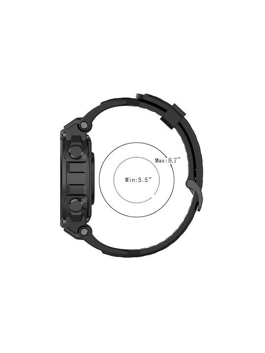 Techsuit Strap Silicone Black (Amazfit T-Rex)