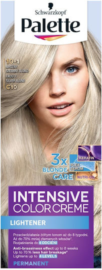 Schwarzkopf Palette Intensive Color Creme Hair Dye 10-1 Frosty Silver Blond 50ml