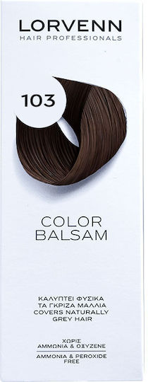 Lorvenn Color Balsam Полуперманентна Боя За Коса Без Амоняк 103 Тъмно Кестеняво 60ml