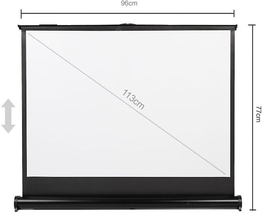Maclean Energy Tisch-Bildschirmprojektor mit Bildlogo 4:3 172x130cm / 45"