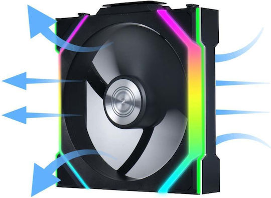 Lian Li UNIFAN SL Wireless Reverse Blade Case Fan 120mm (2000rpm / 64cfm) with RGB Lighting