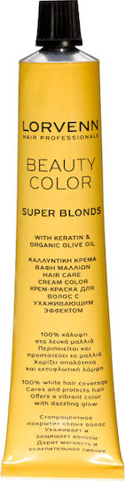 Lorvenn Beauty Color Super Blonds Боя За Коса 12.92 Екстра Русо Платинено Перлено 70ml