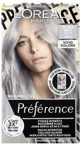 L'Oreal Paris Préférence Vivid Colors Βαφή Μαλλιών 10.112 Silvergrey