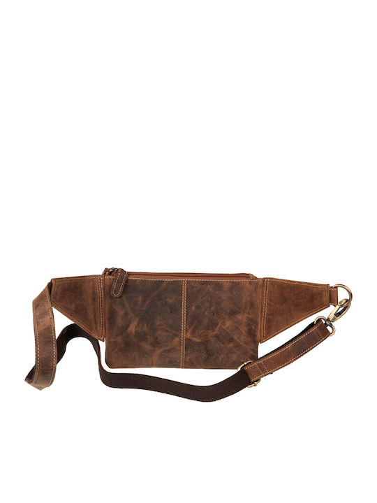 Leather Waist Bag Tabac Brown