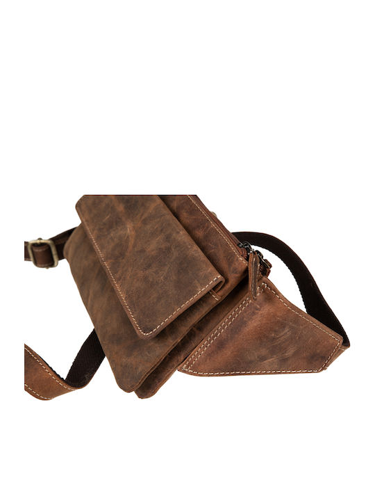 Leather Waist Bag Tabac Brown