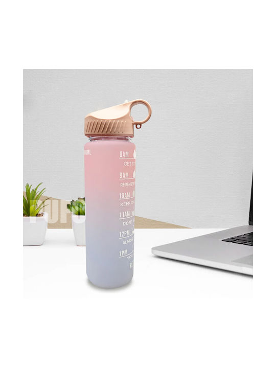Sport Water Bottle Plastic 500ml Pink