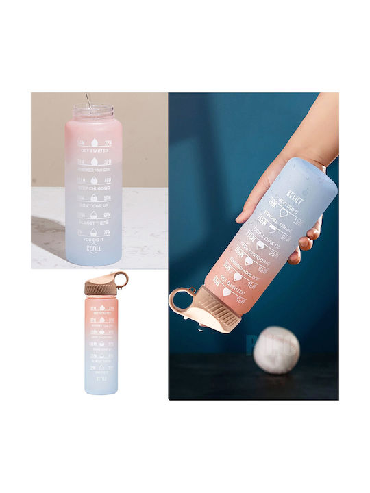 Sport Water Bottle Plastic 500ml Pink
