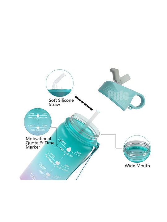 Αθλητικό Παγούρι Πλαστικό 500ml Πράσινο