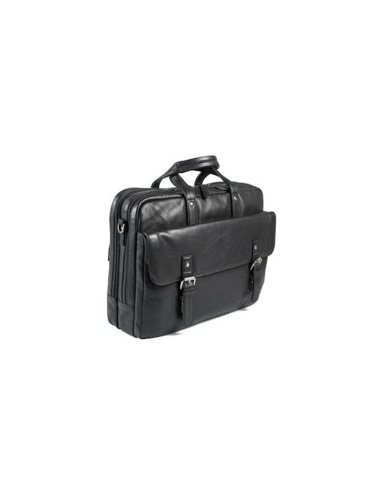 Leather Creations XK Leather Men's Bag Messenger Black