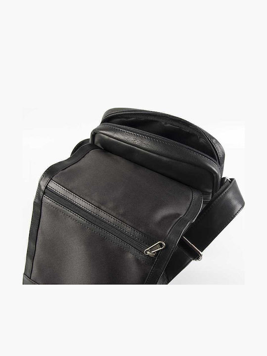 Leather Men's Bag Shoulder / Crossbody Black