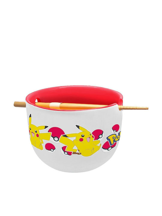Just Funky Pokemon - Pikachu Μπωλ Σερβιρίσματος Στρογγυλό Κεραμικό Μπεζ Just Funky Pokemon - Pikachu Μπωλ Σερβιρίσματος Στρογγυλό Κεραμικό Μπεζ