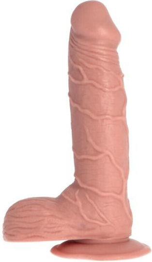 Toyz4lovers Ρεαλιστικό Dildo με Όρχεις και Βεντούζα Flesh 21.5cm