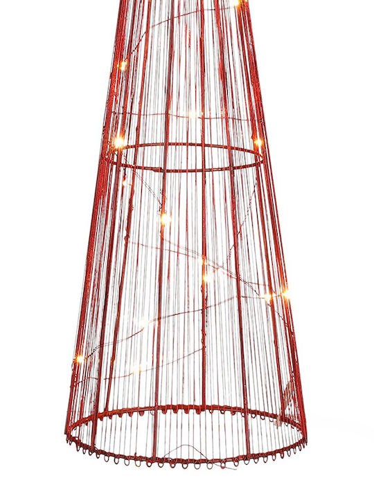 Beleuchtet Weihnachtsdekoration Baum Kegel Batterie Rot