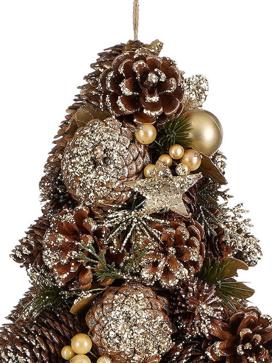 Weihnachtsdekoration Baum 44cm Verziert Braun