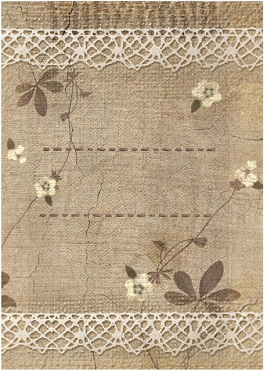 Σετ 8 Ριζόχαρτα Ντεκουπάζ Stamperia 10.5×14.8cm Backgrounds Old Lace