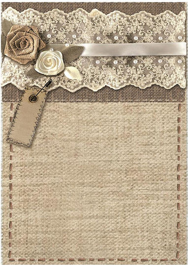 Σετ 8 Ριζόχαρτα Ντεκουπάζ Stamperia 10.5×14.8cm Backgrounds Old Lace