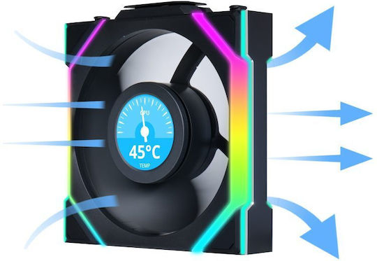 Lian Li UNIFAN SL Безжичен Вентилатор За Кутия 120мм (1900 Оборота / 58.08 CFM) С RGB Осветление 3 Бр