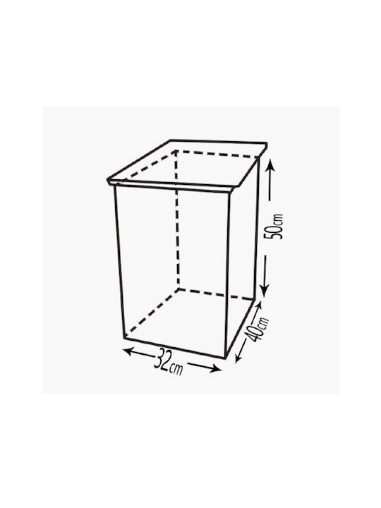 GTMED Metallic Box Wood Storage 32x50x40cm Black GTMED Metallic Box Wood Storage 32x50x40cm Black