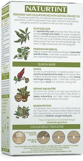 Naturtint Permanenter Haarfärbemittel Χωρίς Αμμωνία 10n Ξανθό Πλατινέ 165ml