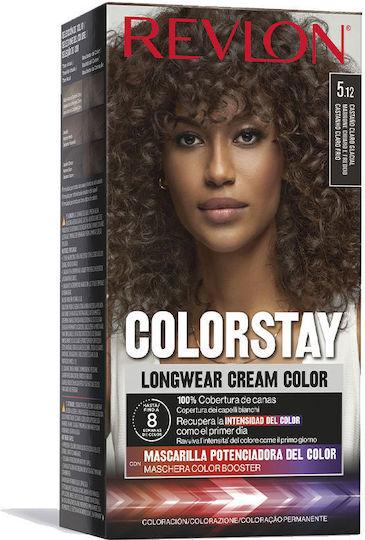 Revlon Colorstay Haarfärbemittel 5,12 Glacial Brun 4x