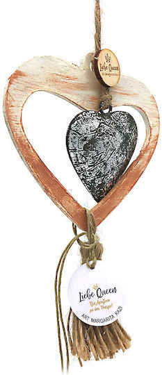 LiebeQueen Hanging Heart Wooden LiebeQueen Hanging Heart Wooden