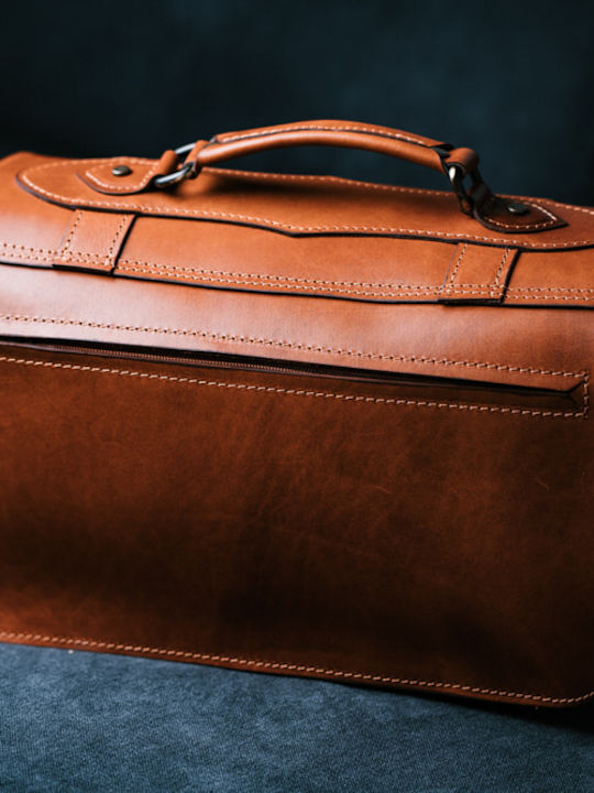 Leder Damentasche Umhängetasche Tabac Braun