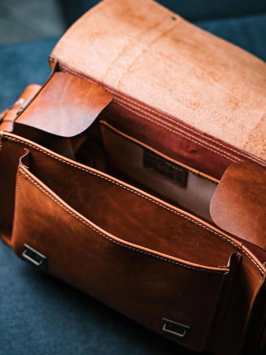 Leder Damentasche Umhängetasche Tabac Braun