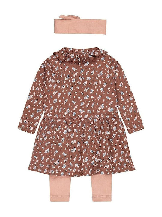 Dirkje Children's Dress Brown, Ecru