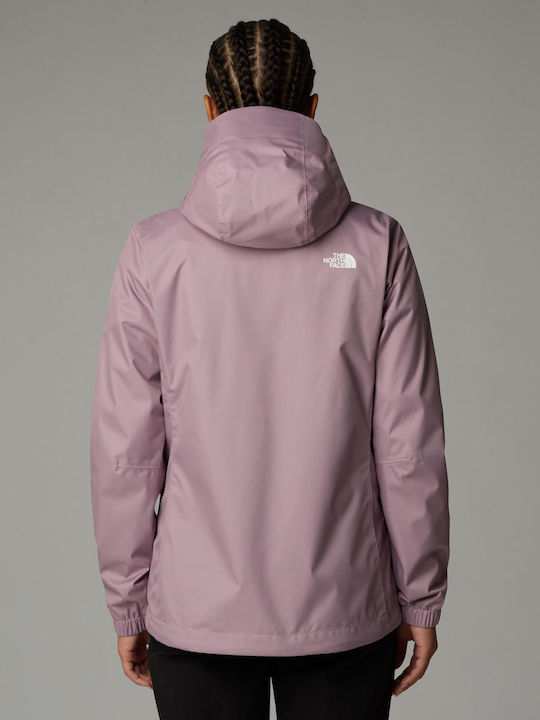 Quest Women's Hiking Short Lifestyle Jacket for Winter Purple Chalk
