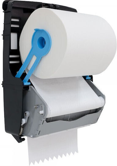 Paper Towel Roll Dispenser Made Abs Window Viewing Remaining Paper Level Maximum Diameter 21 Cm Black