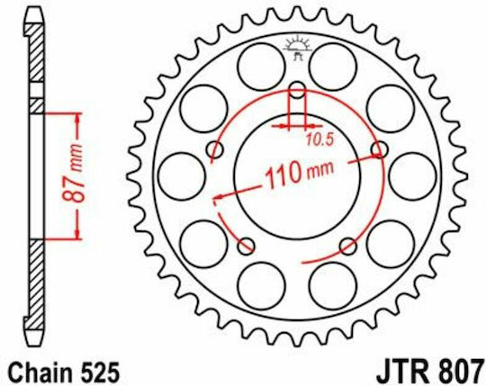 JT Sprockets Rear Sprocket for Suzuki GSF 650 Bandit