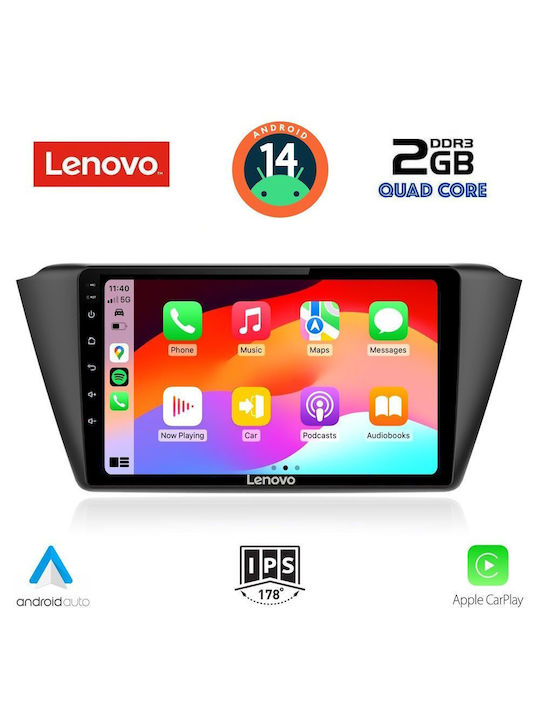 Lenovo Car Audio System for Skoda Fabia 2015> (Bluetooth/USB/AUX/WiFi/GPS) with Touch Screen 9"