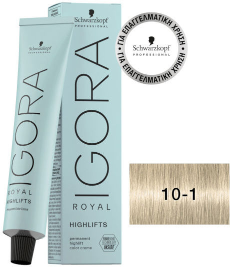 Schwarzkopf Igora Royal Highlifts Hair Dye 10-1 Blindfolds Chantre 60ml